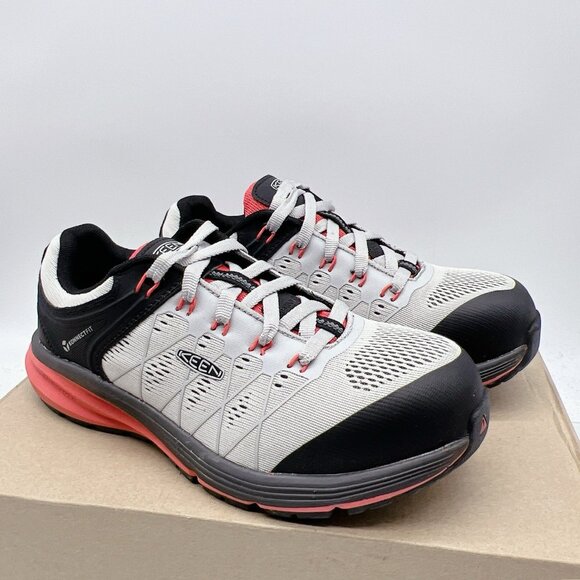 Keen Utility Vista Energy Pink Black Womens US 8.5 WIDE -Work Shoes Safety Toe - Picture 3 of 12